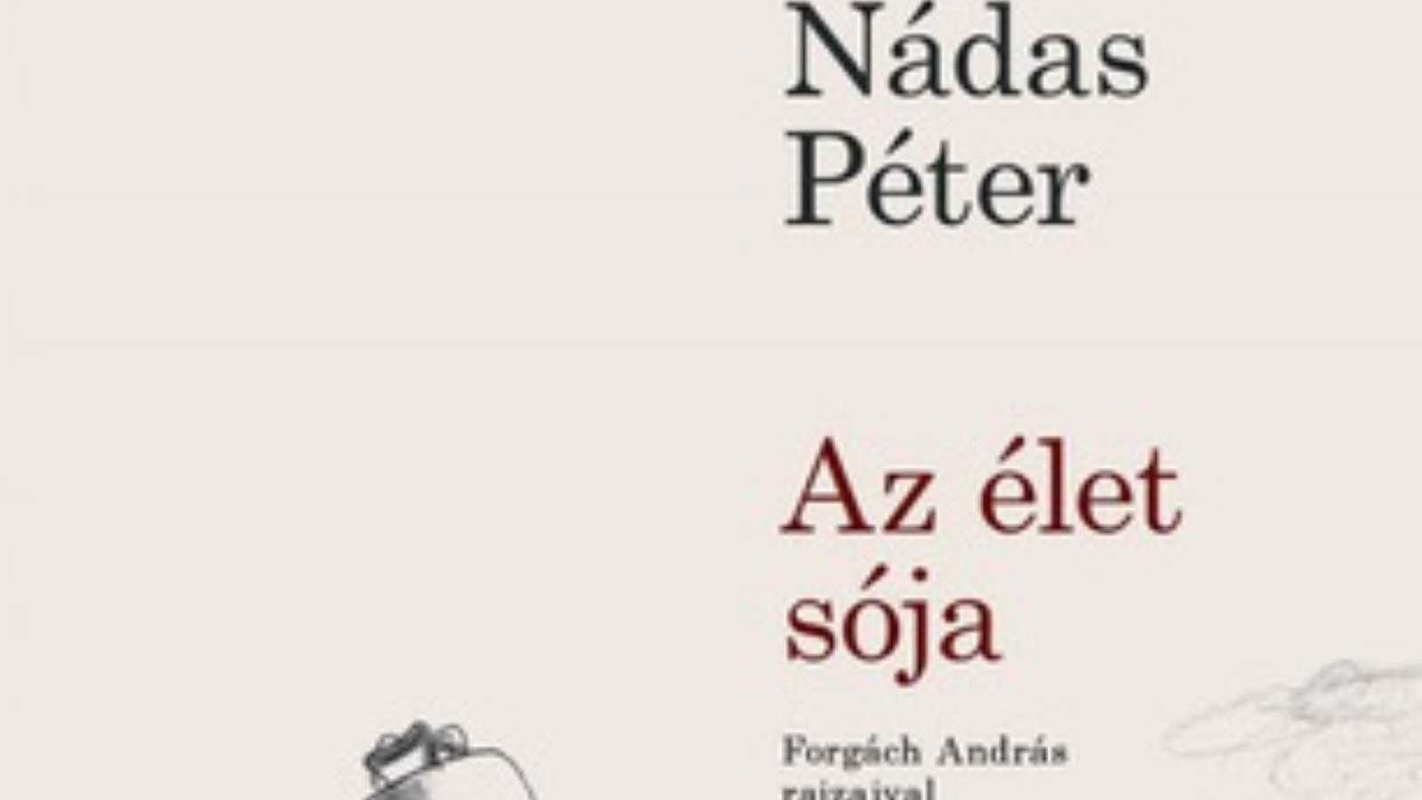 Pethő Anita kritikája Nádas Péter Az élet sója című kötetéről.